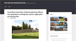 Desktop Screenshot of hydeparkandwoodhouseonline.com