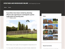Tablet Screenshot of hydeparkandwoodhouseonline.com